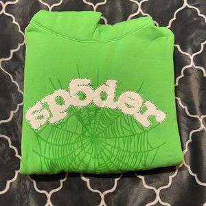Slime Green sp5der hoodie
